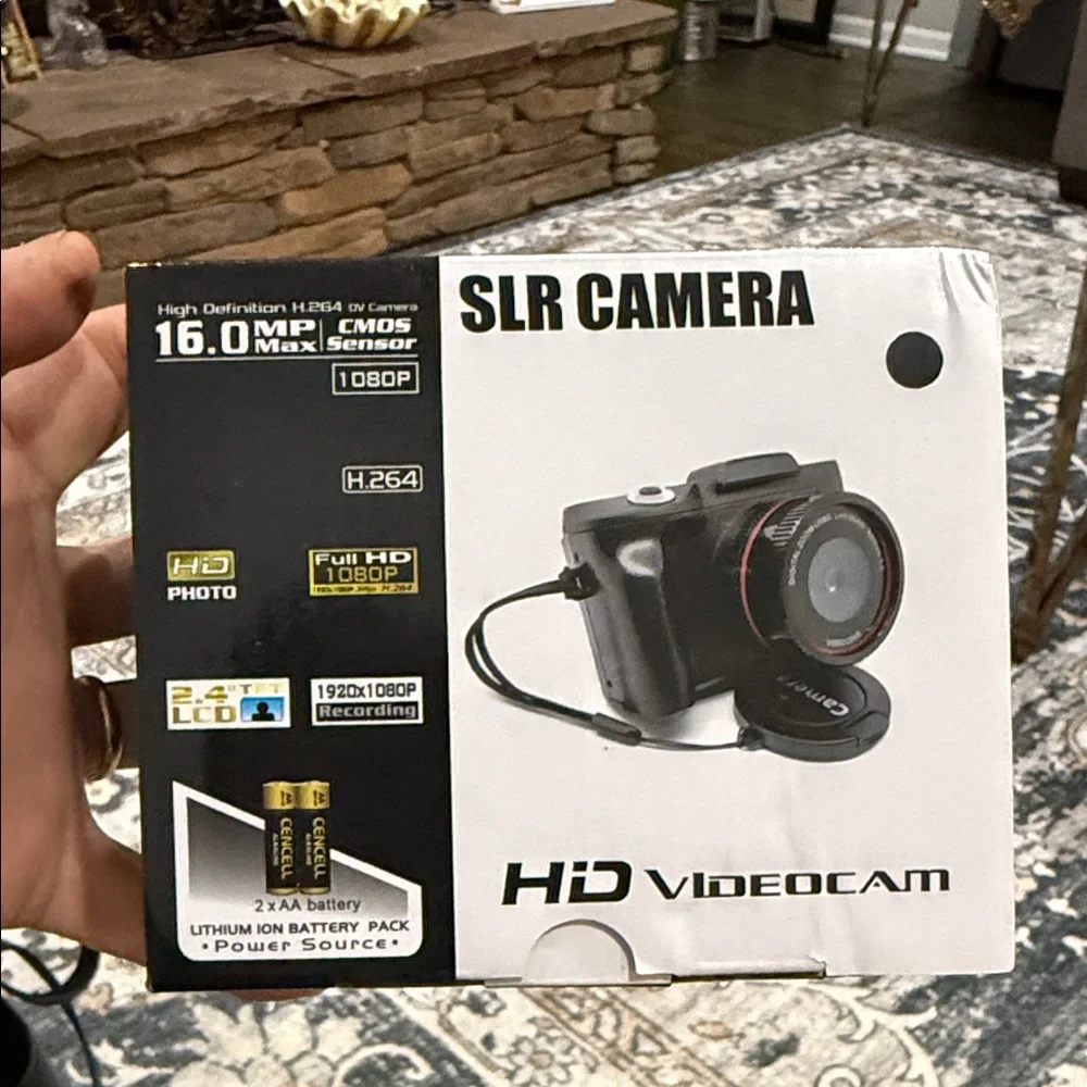 SLR Camera HD Videocam - Black